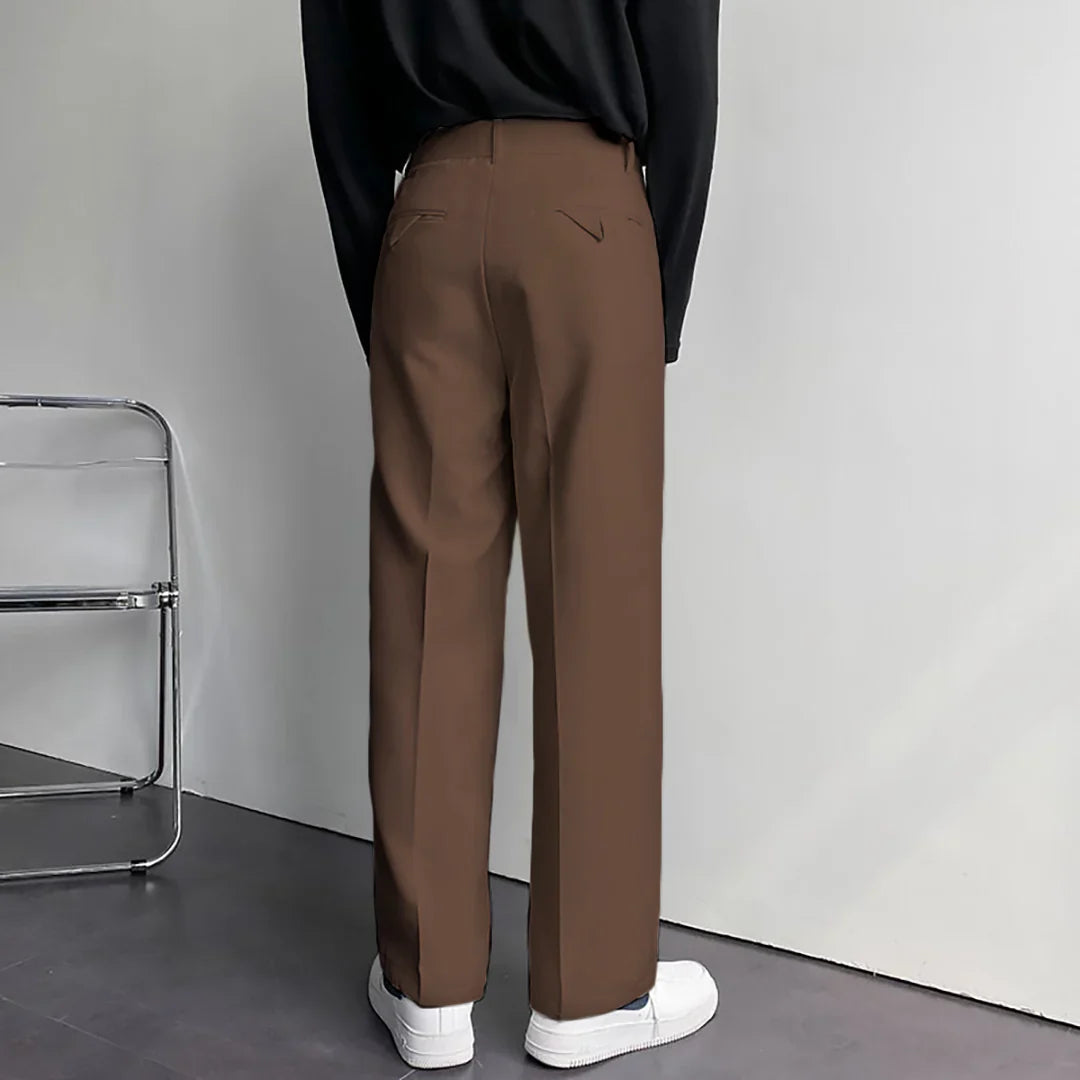 Brown Color Korean Baggy Loose Fit Pants For Men